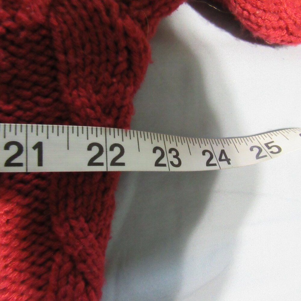 Womens Cabelas Cable Knit Toggle Button Hooded Sw… - image 3